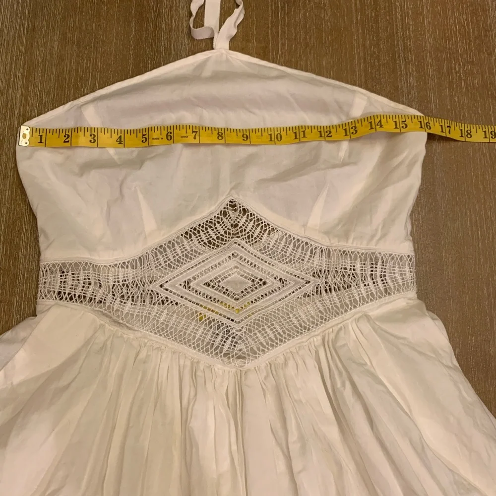Catherine Malandrino White Dress with Lace Accent - Picture 6 of 13